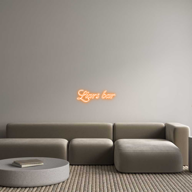 Custom Neon: Liars bar
