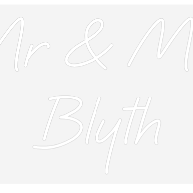 Custom Neon: Mr & Mrs 
Bl...
