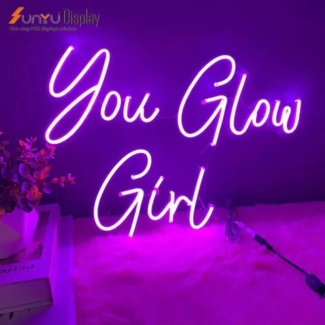 You glow girl neon sign