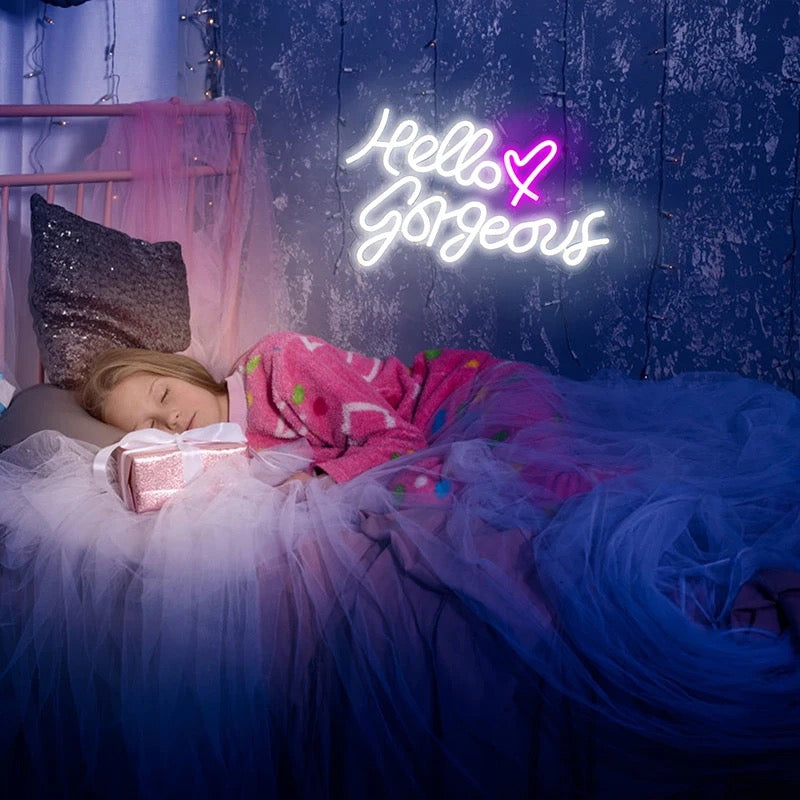 Hello Gorgeous Neon Sign