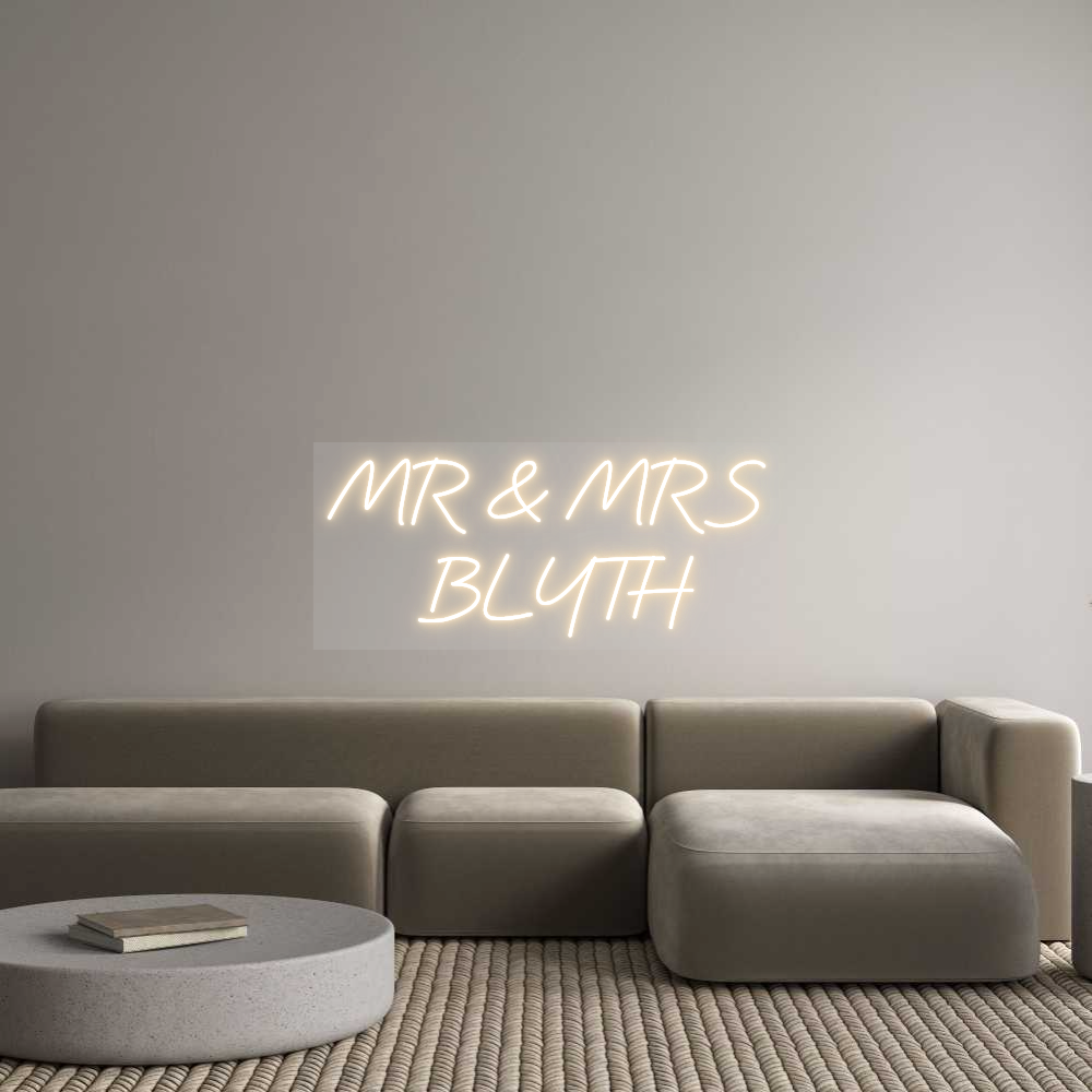 Custom Neon: MR & MRS 
BL...