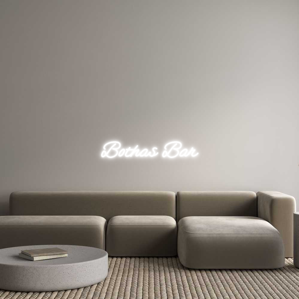 Custom Neon: Bothas Bar