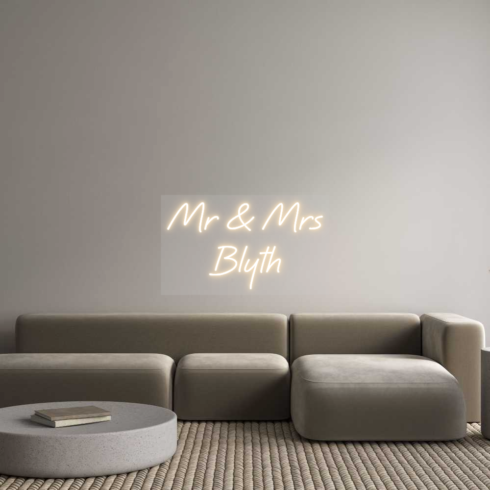 Custom Neon: Mr & Mrs 
Bl...