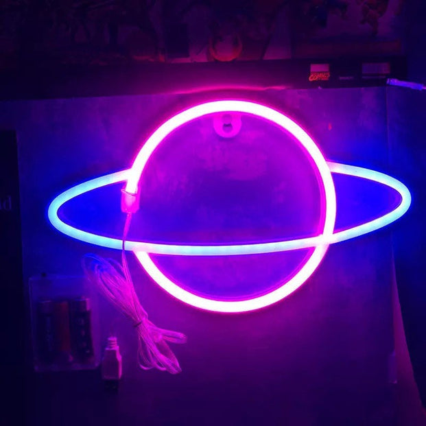 Neon Planet Sign