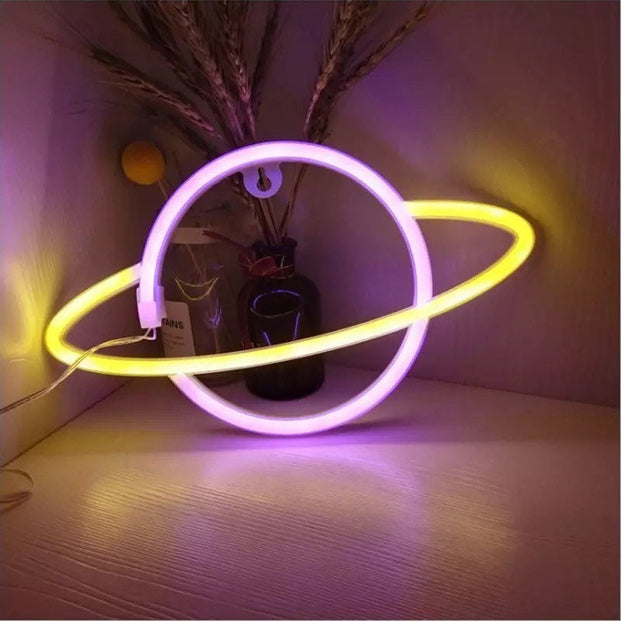 Neon Planet Sign