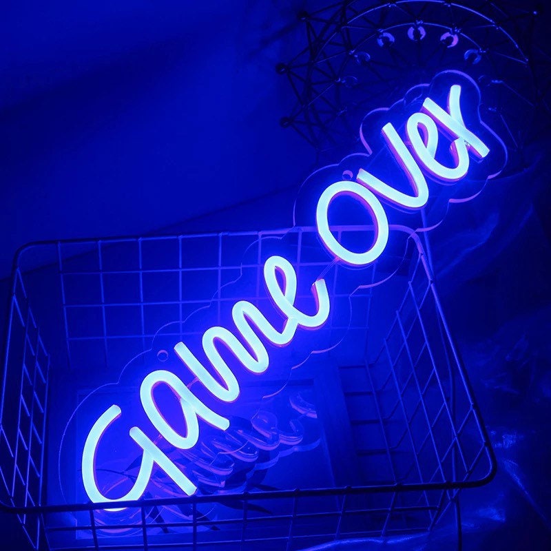 Neon Game over sign