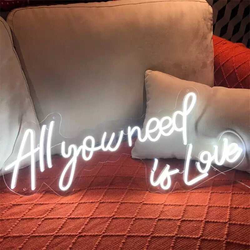 all you need is love neon