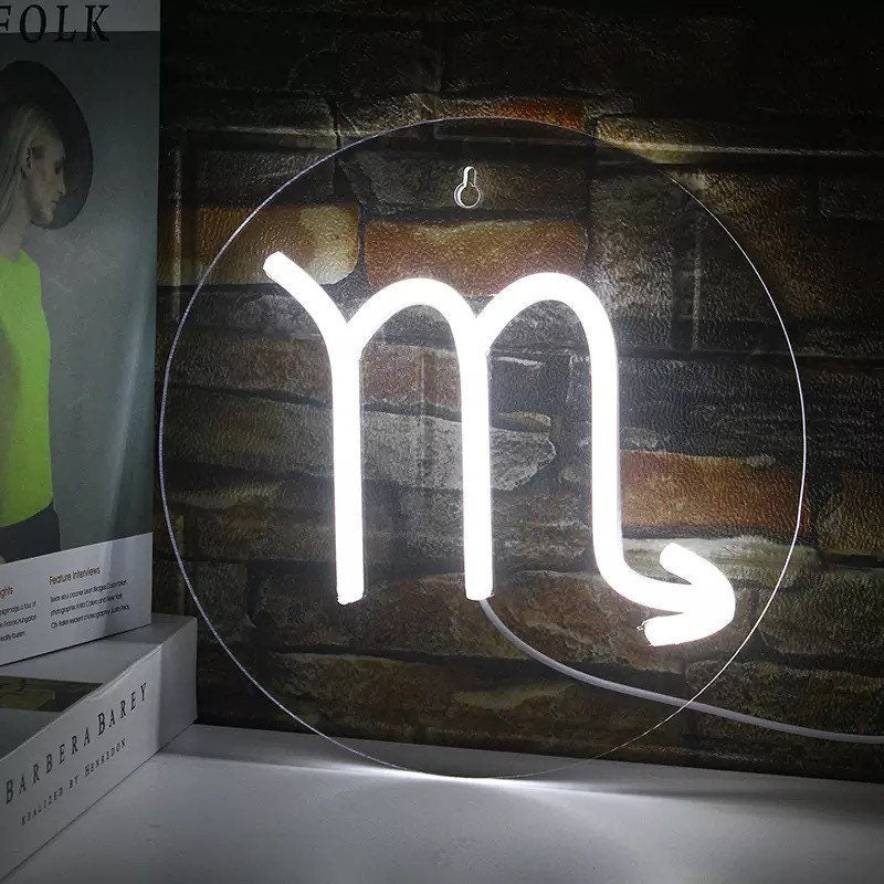 Scorpio neon sign