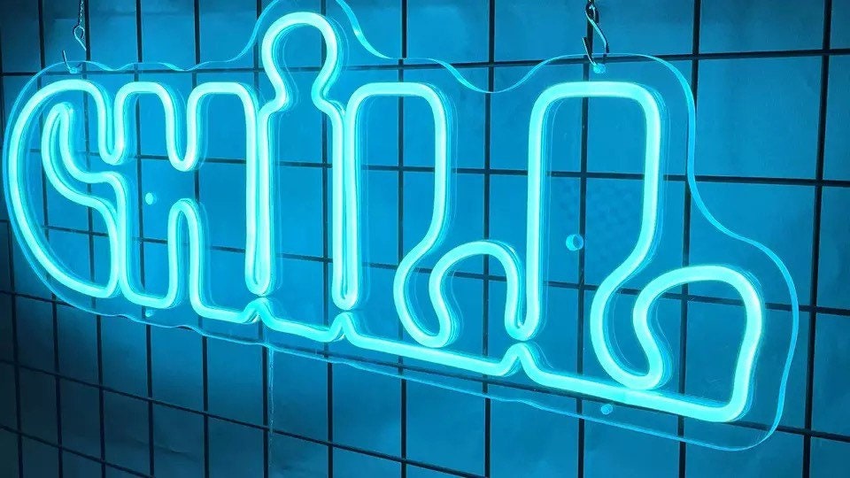 Chill neon sign