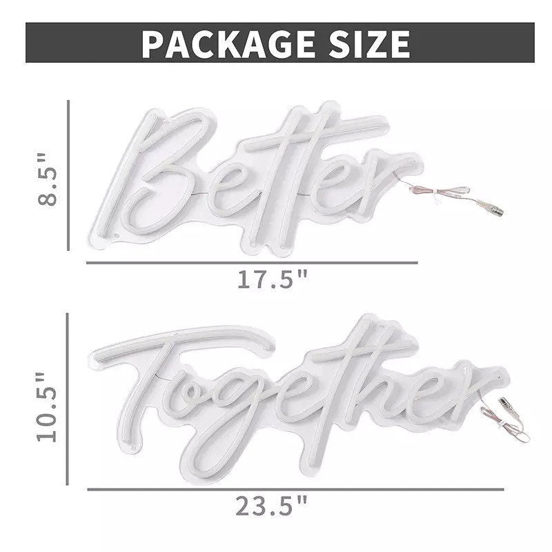 Better Together LED Neon Sign