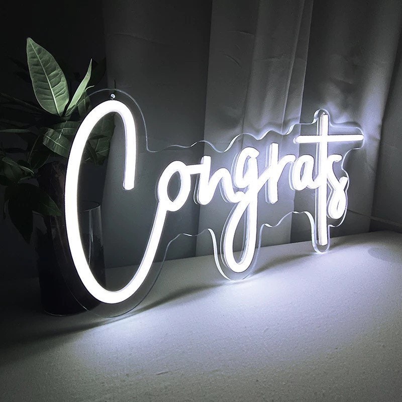 Congrats Neon Sign