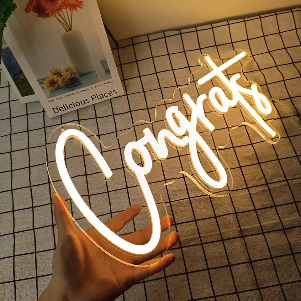 Congrats Neon Sign