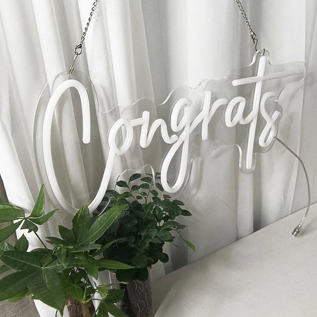 Congrats Neon Sign
