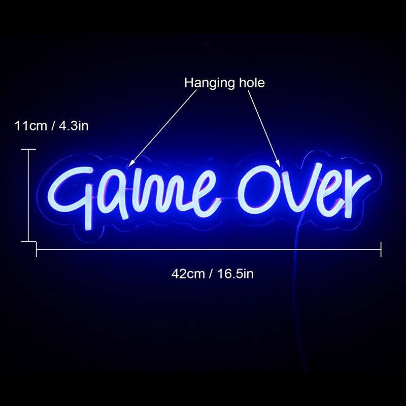 Neon Game over sign