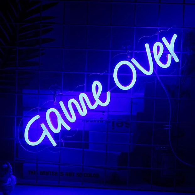 Neon Game over sign