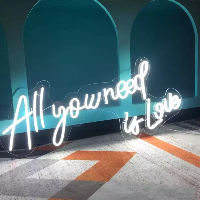 all you need is love neon