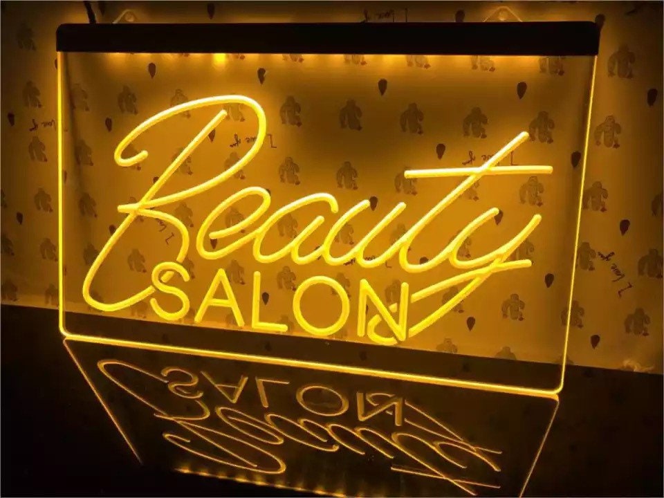 Beauty salon neon sign