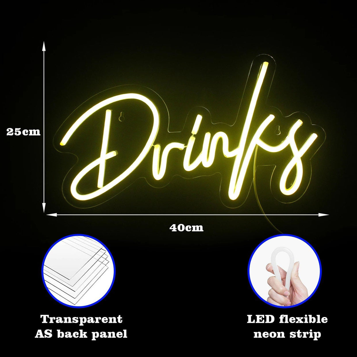 Drinks Neon Sign