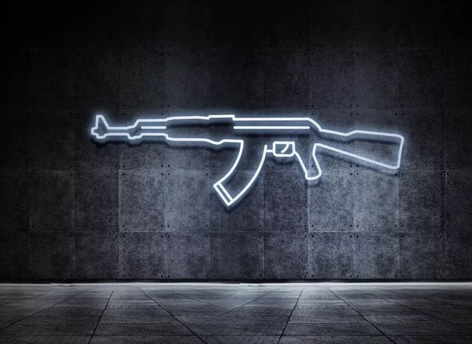 AK-47 Neon Sign