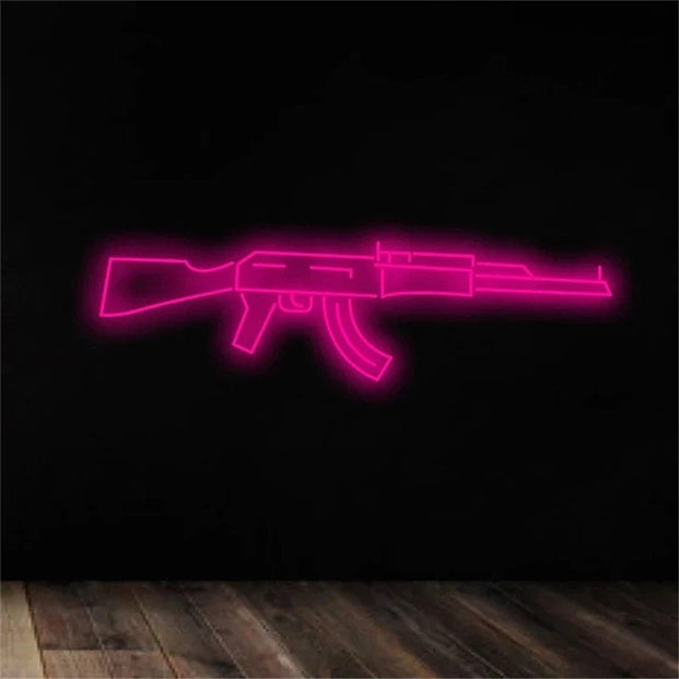 AK-47 Neon Sign