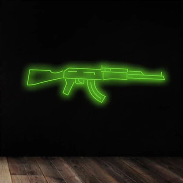AK-47 Neon Sign