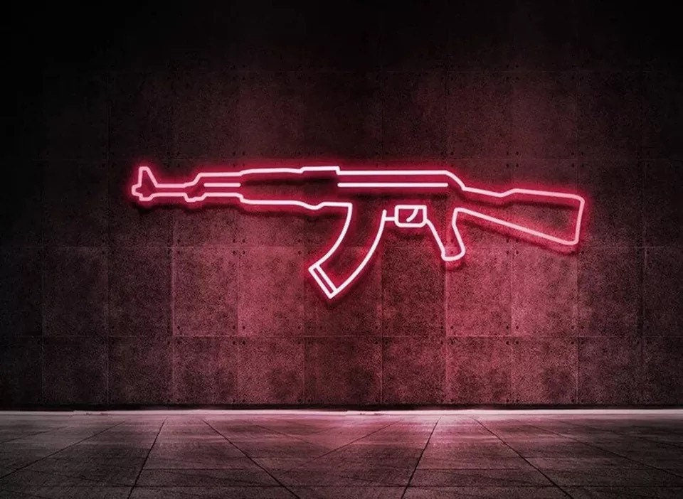 AK-47 Neon Sign